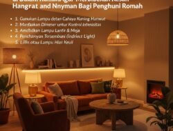Tips Mengatur Pencahayaan di Dalam Rumah Agar Memberikan Kesan Hangat dan Nyaman Bagi Penghuni Rumah