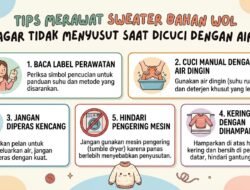 Tips Merawat Sweater Bahan Wol Agar Tidak Menyusut Saat Dicuci Dengan Air